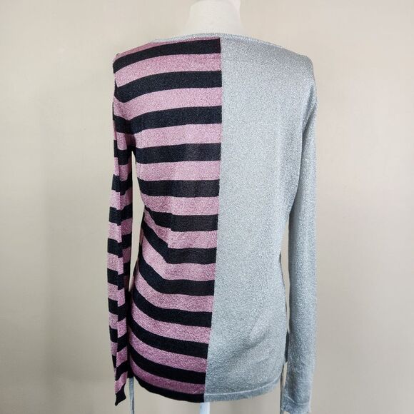 Hilfiger Collection LS Colorblock Crest Shield Drawstring Lightweight Sweater XS - Picture 6 of 9